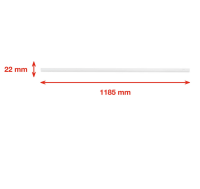 Unterbauleuchte Telefunken Unterbaulampe LED 14W 118,5CM CCT-Steuerung Schalter Verbindbar Weiß