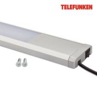 B-Kartonage Unterbauleuchte Telefunken Unterbaulampe LED 10W 57,5CM 4000K Schalter Silber