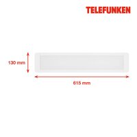 Deckenleuchte Telefunken Deckenlampe LED 25W 61,5CM 4000K...
