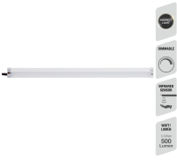 Unterbauleuchte Telefunken Unterbaulampe LED 8,3W 4000K/3000K Dimmbar Indirektes Licht Infrarot-Sensor Silber