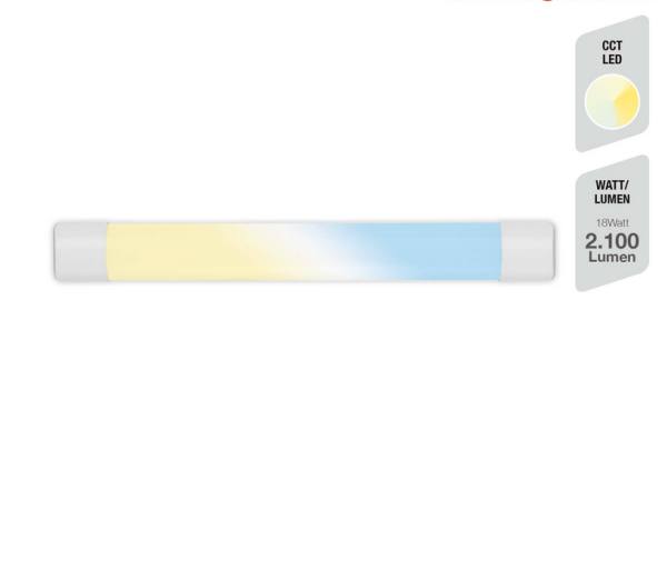 Unterbauleuchte Telefunken Unterbaulampe LED 18W 60CM CCT-Steuerung Functional Light Weiß