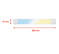 Unterbauleuchte, Weiß, 18 Watt, 2100lm, 4000/6500K, CCT einstellbar – Telefunken