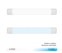 Unterbauleuchte, Weiß, 18 Watt, 2100lm, 4000/6500K, CCT einstellbar – Telefunken