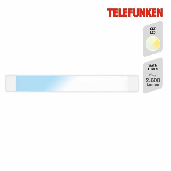 UnterbauleuchteTelefunken Unterbaulampe LED 22W 62CM CCT-Steuerung Functional Light Weiß