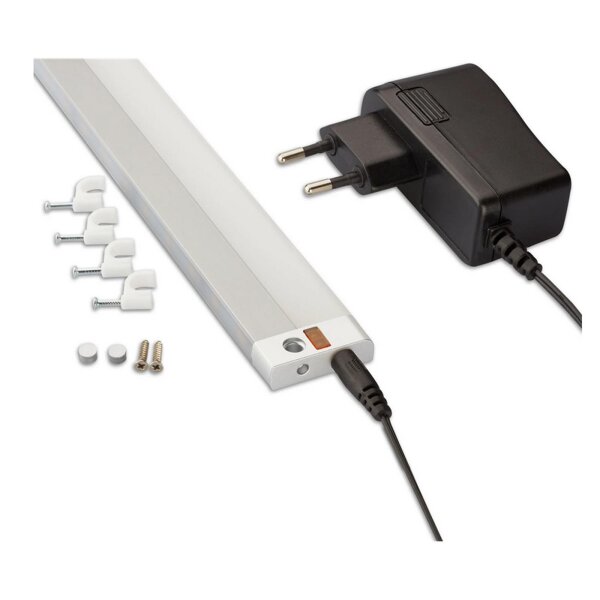 Unterbauleuchte Telefunken Unterbaulampe LED 10,5W 80CM 4000K/3000K Dimmbar Indirektes Licht Infrarot-Sensor Silber