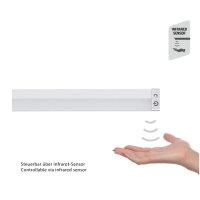 Unterbauleuchte Telefunken Unterbaulampe LED 10,5W 80CM 4000K/3000K Dimmbar Indirektes Licht Infrarot-Sensor Silber