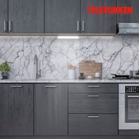 Unterbauleuchte Telefunken Unterbaulampe 5,5W 31CM 3000K Schwenkbar Schalter Silber