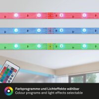 LED-Stripe LED Band, Weiß, 500 cm, mit Fernbedienung, Farbwechsel – Briloner