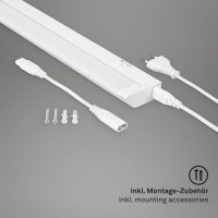 B-Kartonage Unterbauleuchte Briloner LED Lichtfarbe verstellbar Küchenlampe Weiß 54,5 cm