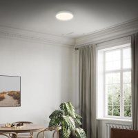 B-Kartonage Deckenleuchte Briloner LED 16W Ø28cm Deckenlampe Aufbaulampe