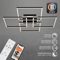 B-Kartonage Deckenleuchte Briloner CCT SmartHome Fernbedienung Deckenlampe schwarz