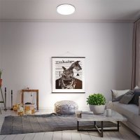 Deckenlampe Briloner LED 22W Ø 38CM Deckenlampe RGBW Dimmbar Fernbedienung 4000K Rund Weiß