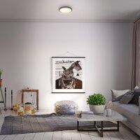 LED Deckenleuchte, Schwarz, 16 Watt, Ø 28 cm – Briloner