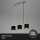 3-flammige Pendelleuchte Antik-Silber, Silber / Schwarz, 3 x E14 max. 25W (exkl.) – Briloner