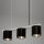 3-flammige Pendelleuchte Antik-Silber, Silber / Schwarz, 3 x E14 max. 25W (exkl.) – Briloner