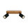 2-flammiger Deckenspot Holzstrahler, Holz / Schwarz, 2x9W, GU10-Fassung – Briloner