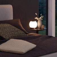 Akku Tischleuchte Briloner Tischlampe LED 3W 3000K Außenleuchte IP44 Akku USB Touchschalter Stufendimmbar Kugel Schwarz