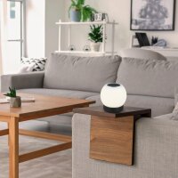 Akku-Tischleuchte LED Akku-Tischleuchte mit IP44, Schwarz, 3 Watt, IP44, Ø 16 cm – Briloner
