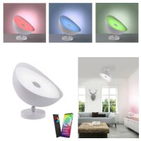 Paul Neuhaus Q-Alexis Smart Home LED Leuchte 4541-16 – Tisch- & Deckenleuchte, RGB + CCT, dimmbar, ZigBee, Alexa, Weiß, Ø 35 cm