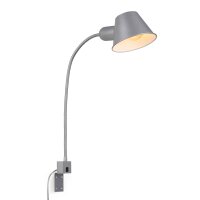 Wandlampe Wandleuchte, Silber, schwenkbar, Ø 14 cm – Briloner