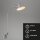 Wandlampe Wandleuchte, Silber, schwenkbar, Ø 14 cm – Briloner