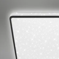 B-Kartonage Deckenleuchte Briloner Sternenhimmel Deckenlampe LED 24W 4000K Backlight Schwarz