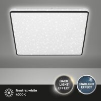 LED Deckenleuchte Sternenhimmel, Schwarz, 24 Watt,...