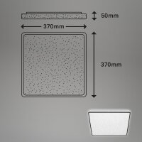 LED Deckenleuchte Sternenhimmel, Schwarz, 24 Watt, Backlight-Effekt – Briloner
