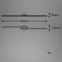 LED Deckenleuchte mit Laserlochoptik, Schwarz, 24 Watt, 2800lm, 3000K, schwenkbar – Briloner