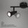 LED Deckenlampe Bath, Schwarz, 2x4,8W, 3000K, schwenkbar, IP44, 27,5 x 12,3 cm – Briloner