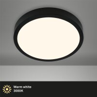 LED Deckenleuchte Aufbauleuchte, Schwarz, 24 Watt,...