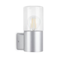 Telefunken Außenwandleuchte E27 IP44 Silber