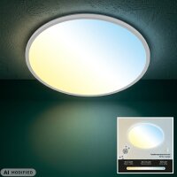 LED Deckenleuchte Panel, Weiß, 31 Watt, 3500lm, 2700 – 6500K, dimmbar – Briloner