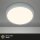 LED Deckenlampe Aufbauleuchte, Silber, 24 Watt, 3000K, Ø 38 cm – Briloner