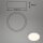 LED Deckenleuchte Aufbauleuchte, Silber, 24 Watt, Ø 38 cm – Briloner