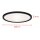 LED Deckenleuchte Backlight, Schwarz, 18 Watt, Backlight-Effekt, Ø 29 cm – Telefunken