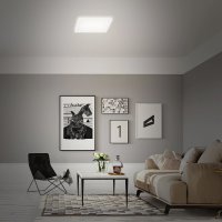 Deckenleuchte Briloner LED 22W 42CM Deckenlampe SmartHome Dimmbar RGBW Panel Backlight 4000K Weiß