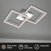 Deckenleuchte Briloner Frame LED 22W 44CM Deckenlampe...