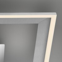 Deckenleuchte Briloner Frame LED 22W 44CM Deckenlampe Dimmbar Schwenkbar 3000K Alu-Chrom