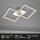 Deckenleuchte Briloner Frame LED 22W 44CM Deckenlampe Dimmbar Schwenkbar 3000K Alu-Chrom