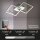 Deckenleuchte Briloner Frame LED 22W 44CM Deckenlampe Dimmbar Schwenkbar 3000K Alu-Chrom