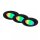 Einbauleuchten Briloner 3 x GU10 4,9 Watt LED Smart Einbauspots RGB & CCT dimmbar schwarz