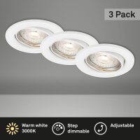 Einbauleuchten Briloner LED 3er Set in Stufen über...