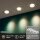 Einbauleuchten Briloner 3 x 4,9 Watt LED Chrom-Matt 480 Lumen warmweiß