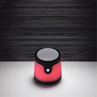 Akku-Tischleuchte Gropina, Weiß / schwarz, 6x0,06W, smart steuerbar, Ø 9,8 cm – Globo