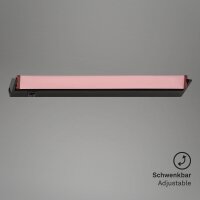 Unterbauleuchte Briloner LED Schwarz mit Farbsteuerung schwenkbar 54,5 cm
