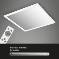 Deckenleuchte Briloner LED Panel mit Fernbedienung 21 Watt Deckenlampe 38 x 38 cm CCT