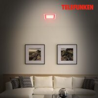 Deckenleuchte Telefunken LED Panel 29,5 x 29,5 cm RGB + CCT Fernbedienung