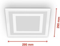 Deckenleuchte Telefunken LED Panel 29,5 x 29,5 cm RGB + CCT Fernbedienung