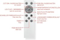 LED Deckenleuchte LED Panel, Weiß, 18 Watt, dimmbar, RGB, CCT einstellbar – Telefunken